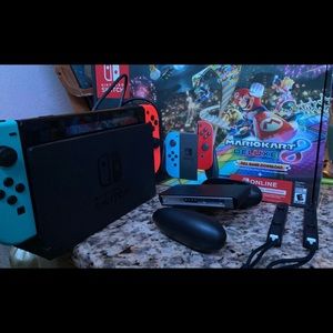 Nintendo switch with animal crossing game